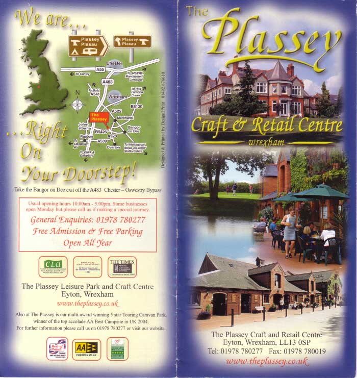 Chestertourist.com - The Plassey North Wales Page One